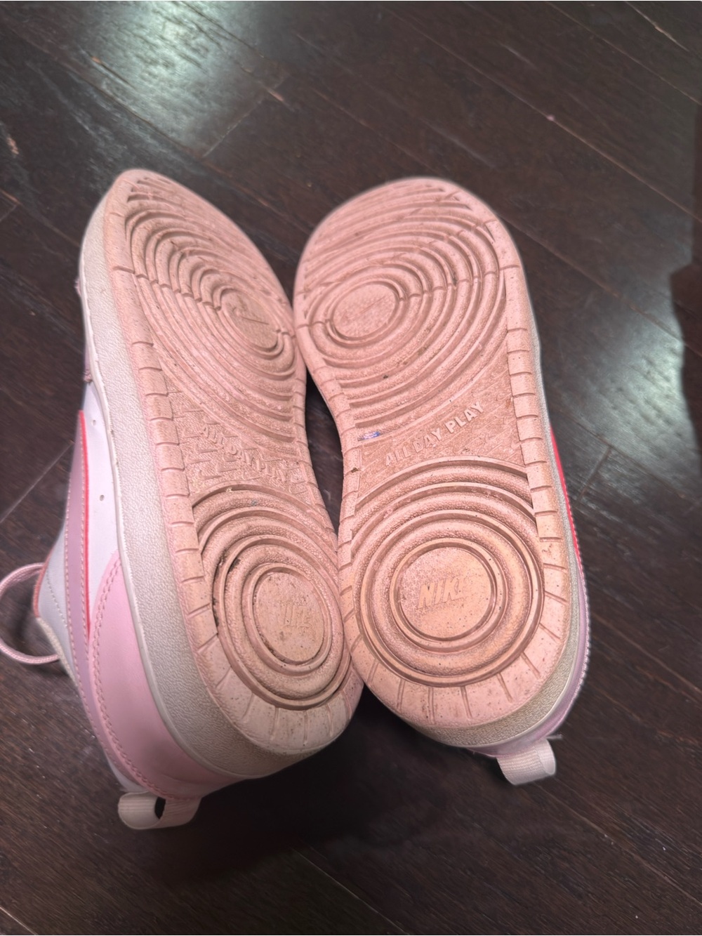 Nike Pink and White Low-Top Sneakers - Picture 4 of 4